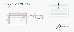 Раковина из искусственного акрилового камня CUSTOM GL NSX